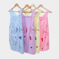 여성 원피스 샤워가운 목욕가운 타올 홈웨어