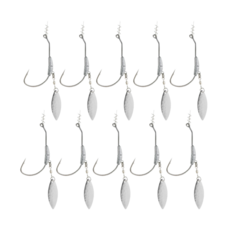 에이린 블레이드 스위머 10개 1세트 웨이트훅 블레이드훅 버징훅 배스 채비 1/0 3/0 4/0 배스바늘 농어바늘 광어바늘 메기바늘 가물치바늘 우럭바늘 루어 낚시, 10개입