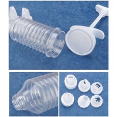 透明裱花器 塑料套裝 烘焙工具 擠花嘴 奶油擠花器 裱花蛋筒 烘焙器具, 1個