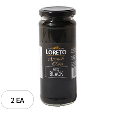 로레토 올리브 피티드 블랙, 330g, 2개