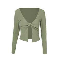 BBAM 高級感扭結健身瑜珈外套 / 罩衫 / 健身外搭，四色可選，時尚運動風，透氣舒適面料