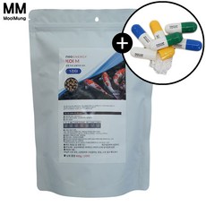 네오 에너지 코이 M 1000ml 400g 1L 1리터 캡 리무버 36정포함 열대어 중형 금붕어 잉어 사료 먹이 밥, 1개