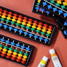 주산 학습 도구 17열 컬러 암산 연습 계산 훈련 사고력 향상 교육 사무 보조, 1개, 상세페이지 참조