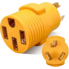 MECMO 1430P에서 1450R로 레벨 2 전기차 충전기 어댑터 30암페어 4선 건조기에서 24암페어 240볼트 30암페어에서 50암페어 테슬라 모델 3SXY 차량 충전용, (3-프롱) 10-30P에서 14-50R