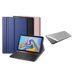 갤럭시탭A 10.5 SM-T590N T595N 호환 무선 블루투스 키보드 케이스 북커버 케이스나라, 검정