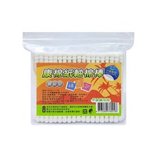 康棉 紙軸棉花棒補充包 200支/包, 1個, 圓頭1009, 200個裝