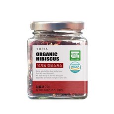 히비스커스 유리병 허브차 72g, 1개입, 1개