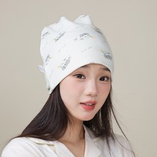 DFMEI 孕婦單層月子帽夏季產婦坐月子防風六角帽透氣空調房高彈多功能
