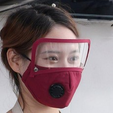 주방 오일차단 마스크 얼굴 보호 투명 커버 요리용 기름 방울 차단 위생, 다른, 그레이+블랙(필터4개)
