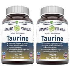 AMAZING NUTRITION 牛磺酸膠囊 1000mg, 2個, 100 件