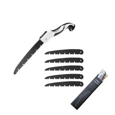 wrikri SK5 합금강 3면 톱니 고속 절단 접이식 톱 +톱날 2-5개 상세, 대+톱날5개, 1개