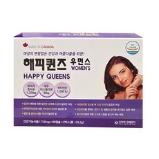 해피퀸즈 우먼스 90캡슐x2개(3개월) / 보라지종자유 콜라겐 석류 대두 레드클로버 비타민D, 1개, 180회분