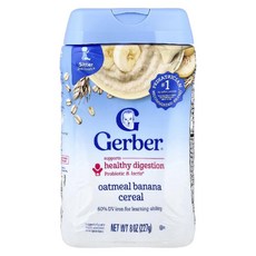 거버 유산균 Gerber 베이비 키즈 프로바이오틱 오트밀 바나나맛 파우더 분말 227g
