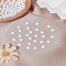 100개 화이트 유리 큐빅스톤 네일큐빅 크리스탈파츠 의상 신발 모자 장식용 큐빅 6.5x2.5mm, 하얀색
