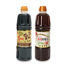 홍게맛 송이간장 900ml + 홍게맛장 만능진국 900ml 홍게 조미료 맛간장, 1세트, 1.8L