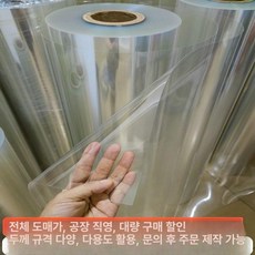 투명 PVC PET 경질 시트 필름 고온 절연 플라스틱 시트 롤 재료, 1박스, 투명 0.2mmx1.3m 너비x5m