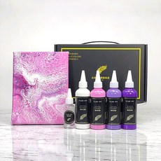 金羽毛 迷幻紫光流體畫DIY套組 (GOTS/ZDHC環保認證 無毒顏料), 詳見包裝