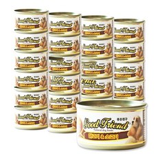 굿프랜드 강아지 간식 닭고기&소고기 캔 100g x 24개, 닭고기+소고기