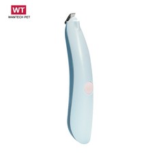 WANTECH 寵物剃毛器 - 低震靜音 腳掌/耳朵/眼周/私處適用, 局部電剪-充電帶燈款-藍色, 1個