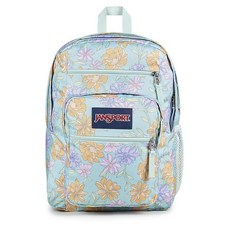 JanSPORT 스포츠 노트북 백팩 - 2개의 칸이 있는 컴퓨터 가방 인체 공학적 어깨 스트랩 15인치 노트북 슬리브 운반 손잡이 - 페이드 플로럴 프레시 민트, 페이디드 플로럴 프레시 민트