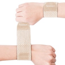 [물리치료사 자문개발] 브메르 1mm 에어핏 손목보호대 베이지, 2개