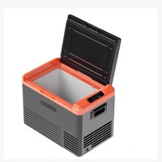 Alpicool 露營車載移動冰箱 CL30 精準控溫 雙向開門 嵌入式把手, 橘黑色, 30L