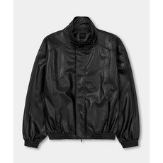 EXCONTAINER 하이넥 PU 레더 블루종 자켓 (BLACK) E5F-HNLBJ74 BLACK 488438