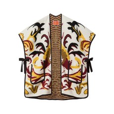 라 더블제이 플로럴 패턴 케이프