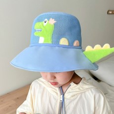 준캡 유아 아동모자 공룡꼬리메쉬 모자 가림막 봄 여름 가을 밀짚모자