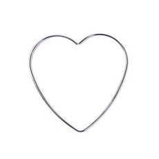 메탈 플로럴 후프 하트 화환 마크라메 링 드림 캐처 마크라메 벽걸이 공예품 DIY 웨딩 화환, 100mm, 01 100mm