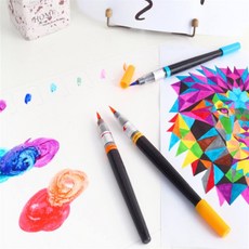 마스온 컬러 붓펜 일러스트레이션, 페일오렌지