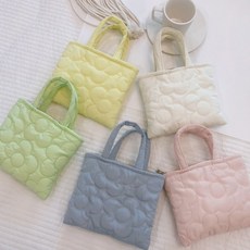 파스텔톤 구름 패딩 누빔 데일리미니백 미니손가방 마실가방 산책가방