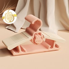 台灣24H速發 B4 兒童伸縮晾衣架 寶寶衣架 可調節防滑曬衣架 衣架 疊掛衣架 新生兒專用衣架 成人/全家通用, 1個, 粉色(一入)