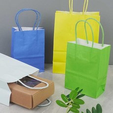 미니 손잡이 종이 쇼핑백 선물쇼핑백 미니쇼핑백 작은쇼핑백 선물종이백 dok196yQ, 1개, 소 - 스카이블루