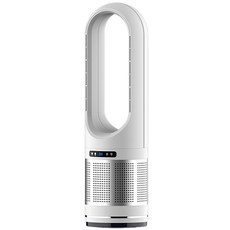 Hot Cool 無葉冷暖風扇 落地扇 空氣淨化 智能遙控 80度擺頭, 46寸銀白