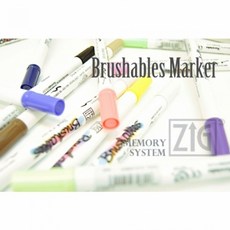 zig 브러셔블 투톤브러쉬 양면마카7700 PURE BLACK 010, 단품, 단품