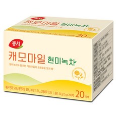 동서 캐모마일 현미녹차 티백, 1.5g, 20개입, 1개