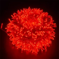 야외 스트링 방수 요정 조명 크리스마스 화환 웨딩 파티 50m, 05 Red, 11 50M 400LEDS, 01 220V EU UK AU Plug