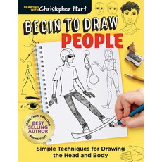 (영문도서) Begin to Draw People: Simple Techniques for Drawing the Head and Body Paperback, Get Creative 6, English, 9781684620005
