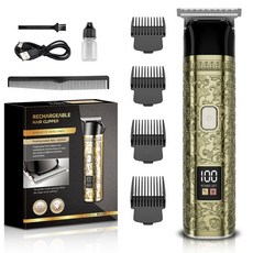 油頭電動理髮器 髮廊專業電推剪 充電式美髮剃頭刀 古銅電推子, 理髮器