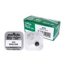 무라타 379(SR521SW)(10알) 시계건전지 1.55V, 1개, 10개입