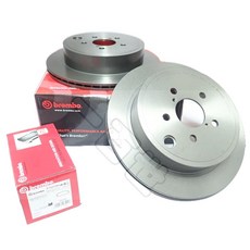 Brembo 煞車盤與來令片 適用 Toyota 86 Subaru Outback Forester BRZ, 1個, BREMBO 紅皮來令片,後面/一組