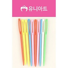 유니아트 플라스틱 돗바늘 14p 세트, 혼합색상, 1세트