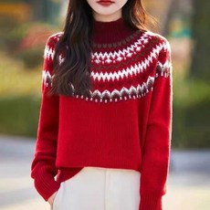 포플러앤씨 여성용 브레넌 반하이넥 니트 P25WKN091504