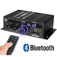 프리라이프 - 블루투스 앰프 HIFI 오디오 엠프 + 리모컨, AK380  (아답터없음)