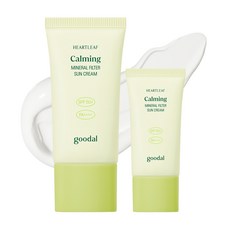 구달 맑은 어성초 진정 무기자차 선크림 본품+미니 SPF50+PA++++, 75ml, 1개