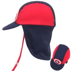 마블 플랩캡 2종 스파이더맨 캡틴아메리카 물놀이 수영모자 자외선차단