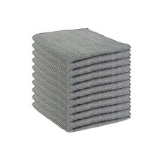 多功能超細纖維抹布 洗碗布 廚房清潔布 加厚吸水不掉毛 30x30CM 百潔布家務抹布, 1個, 岩石灰一條