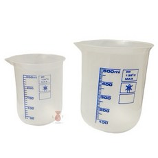 立騰玻璃 無柄燒杯 PP刻度燒杯 量杯 塑膠杯 實驗器材, 1個, 1L, 透明, 1L