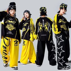 兒童街舞服裝潮男童嘻哈馬甲套裝，少兒hiphop表演服，女童架子鼓演出服，舒適透氣，時尚有型